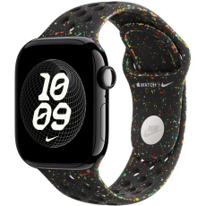 Apple Watch 42/41/40/38mm Midnight Black sportovní řemínek Nike S/M