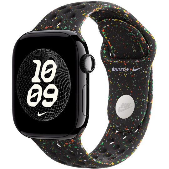 Apple Watch 42/41/40/38mm Midnight Black sportovní řemínek Nike S/M