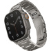 UNIQ Osta článkový ocelový řemínek Apple Watch 49/45/44/42mm stříbrný