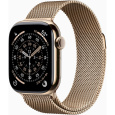Apple Watch Series 11 Cellular (42mm) Zlatý titan se zlatým milánským tahem