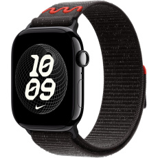 Apple Watch 49/46/45/44mm Midnight Black provlékací sportovní řemínek Nike Apple Watch 49/46/45/44mm Midnight Black provlékací sportovní řemínek Nike
