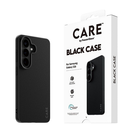 PanzerGlass® CARE Black Case kryt Samsung Galaxy S26 černý