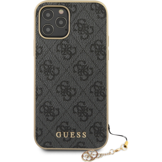 Guess 4G Charms kryt iPhone 12/12 Pro 6.1" šedý