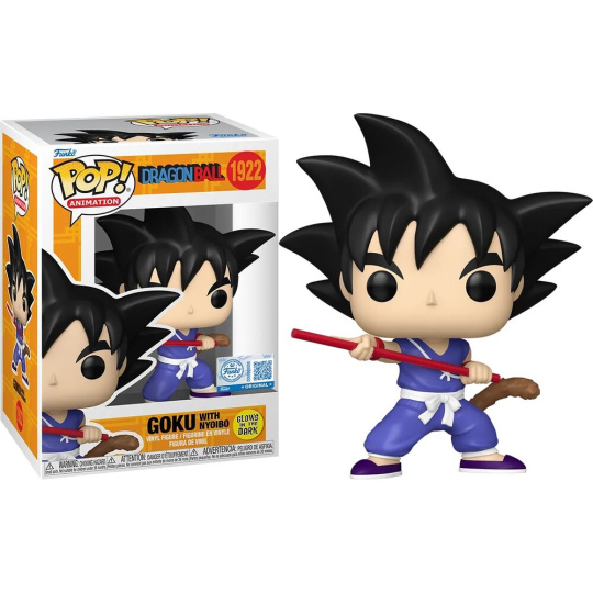 Funko POP! #1922 Animation: Dragon Ball - Goku w/ Nyoibo (GITD)