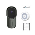 iGET HOME Doorbell DS1 Anthracite + Chime CHS1 White