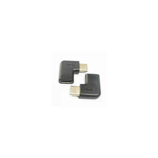 PremiumCord Adaptér USB-C/male - C/female zahnutý 90°