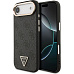 Guess PU Leather 4G Triangle Logo Gold Frame MagSafe kryt iPhone Air černý