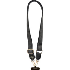 Guess Crossbody popruh PU 4G Metal Logo černý
