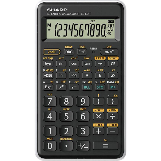 SHARP kalkulačka - EL-501T - bílá (balení blister)