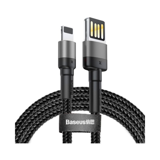 Baseus Cafule Lightning Double Sided USB kabel (1.5A) šedý/černý