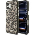 Karl Lagerfeld IML Leopard MagSafe Zadní Kryt pro iPhone 17 hnědý