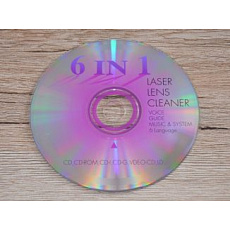 Čistící médium laserové čočky na DVD/CD