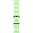 Apple Watch 49/46/45/44mm neonově zelený Oceánský řemínek černý titan
