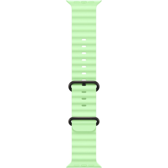 Apple Watch 49/46/45/44mm neonově zelený Oceánský řemínek černý titan