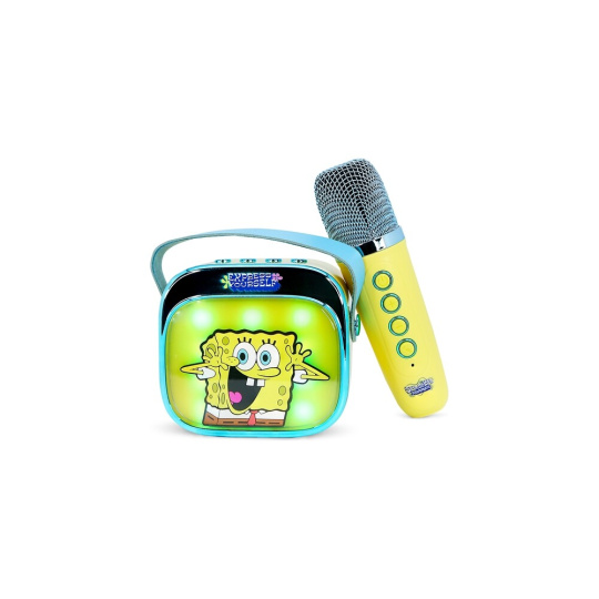 LED Karaoke reproduktor s mikrofonem OTL - SpongeBob PopSing