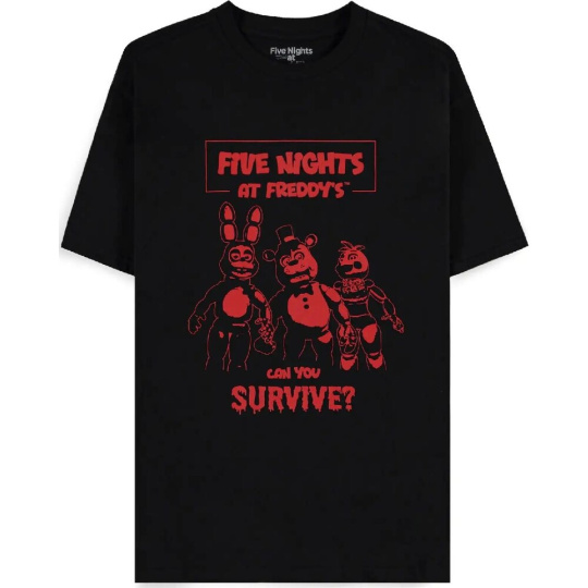 Tričko Five Nights At Freddy's - Can You Survive L Tričko Five Nights At Freddy's - Can You Survive L
