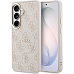 Guess PU Leather 4G Gold Frame Magnetic kryt Samsung Galaxy S26+ růžový