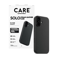 PanzerGlass® CARE SOLO MagSafe kryt z veganské kůže iPhone 17 černý