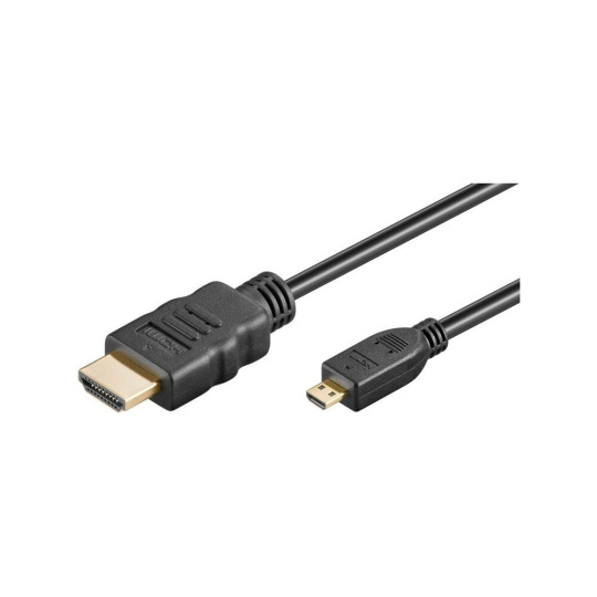 PremiumCord HDMI 1.3/Micro HDMI kabel s ethernetem 4K 1m černý