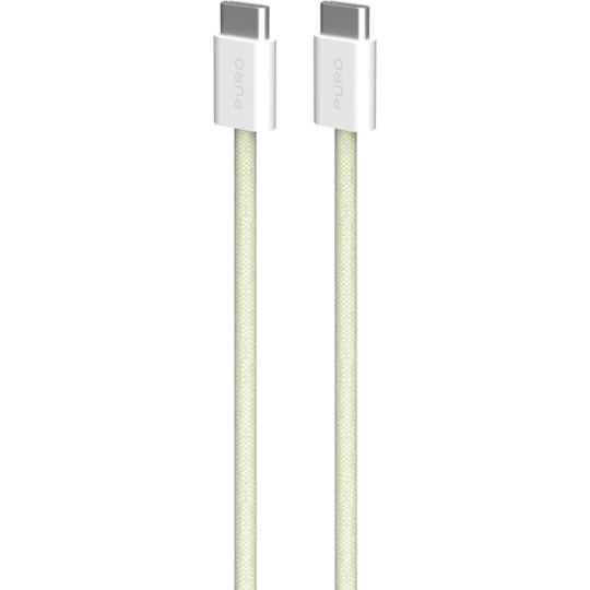 PURO Fabrik 2.0 USB-C/USB-C kabel (60W) 1,5 m, žlutý