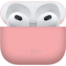 FIXED Silky ultratenké silikonové pouzdro Apple Airpods 3 růžové