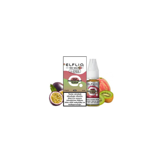 Elfliq Salt Kiwi, marakuja a guava 10ml (10mg)