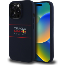 Oracle Red Bull Racing Silicone Horizontal Logo MagSafe kryt iPhone 14 Pro modrý