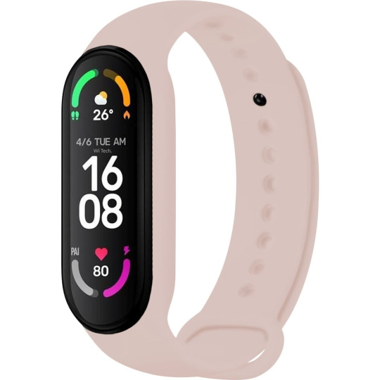 FIXED Silicone Strap silikonový řemínek Xiaomi Mi Band 7/6/5 růžový