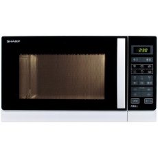Sharp mikrovlnná trouba, 900 W / 1000 W, gril, bílá Sharp mikrovlnná trouba, 900 W / 1000 W, gril, bílá