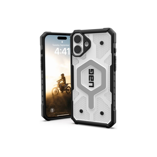 UAG Pathfinder Clear Magsafe kryt iPhone 16 Plus bílý