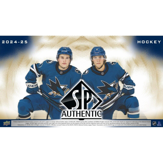 Hokejové karty 2024-25 Upper Deck SP Authentic Hockey Hobby Balíček