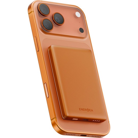 ENERGEA AluPac Mini 5K, MagSafe hliníková powerbanka, 5000mAh, oranžová ENERGEA AluPac Mini 5K, MagSafe hliníková powerbanka, 5000mAh, oranžová
