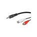 PremiumCord kabel Jack 3,5mm-2xCINCH M/F 1,5m