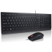 LENOVO klávesnice Essential Wired USB Keyboard + Mouse Set - USB, černá