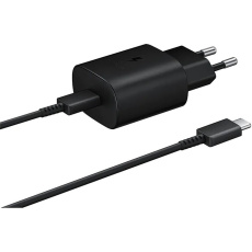 Samsung PD 25W nabíječka s rychlonabíjením a kabelem USB-C černá