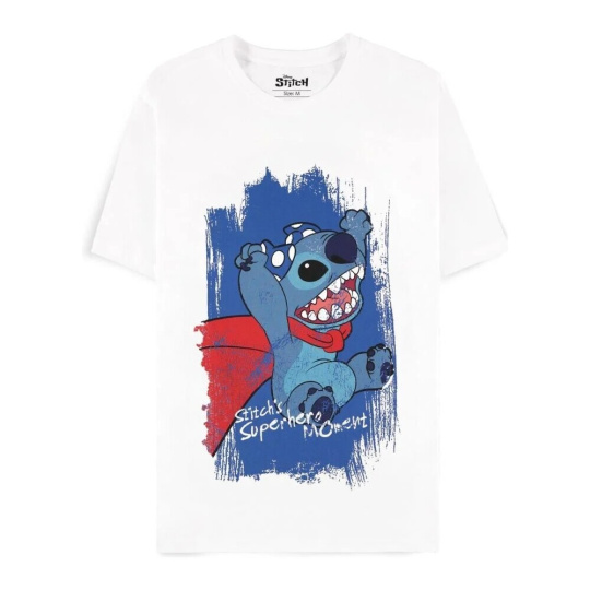 Tričko Difuzed Lilo & Stitch - Superhero (bílé) L