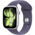 Apple Watch 49/46/45/44mm mlžně fialový sportovní řemínek S/M