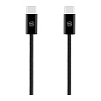 OBAL:ME Super Fast USB-C/USB-C Pletený kabel 60W 1m černý
