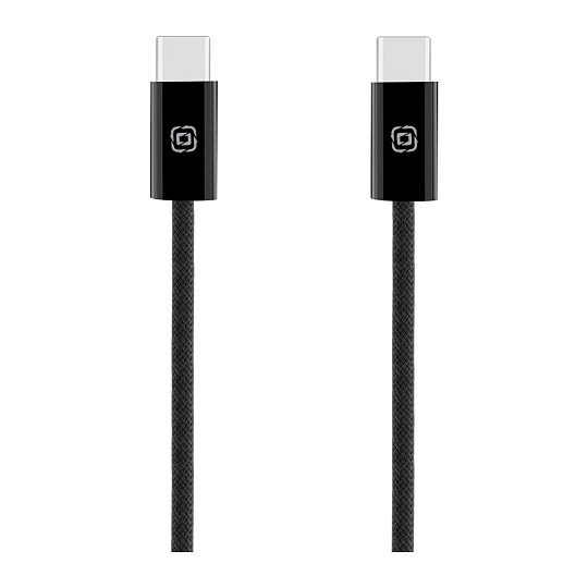 OBAL:ME Super Fast USB-C/USB-C Pletený kabel 60W 1m černý