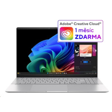 ASUS NTB Vivobook S 15 OLED (S5507QA-OLED006W), X1E 78 100, 15.6" 2880x1620, 16GB, 1TB SSD, Adreno, W11Home, Cool Silver ASUS NTB Vivobook S 15 OLED (S5507QA-OLED006W), X1E 78 100, 15.6" 2880x1620, 16GB, 1TB SSD, Adreno, W11Home, Cool Silver