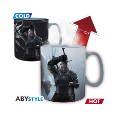 Hrnek Zaklínač - Geralt a Ciri 460 ml (měnící se motiv)