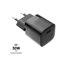 FIXED Mini nabíječka s USB-C výstupem a podporou PD 30W černá