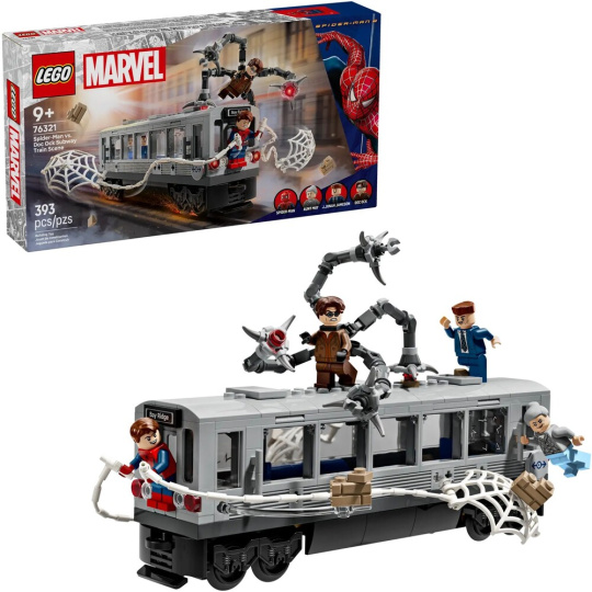 LEGO Marvel 76321 Spider-Man vs. Doc Ock: Scéna v metru LEGO Marvel 76321 Spider-Man vs. Doc Ock: Scéna v metru