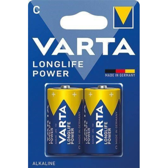 BAZAR - Varta LR14/2BP Longlife POWER (HIGH ENERGY) (Blistr 2ks) - Poškozený obal (Komplet)