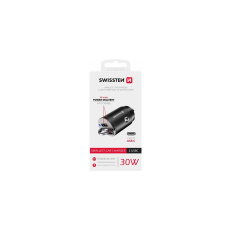 Swissten CL Adaptér PD 2x USB-C  30W nano autonabíječka černá