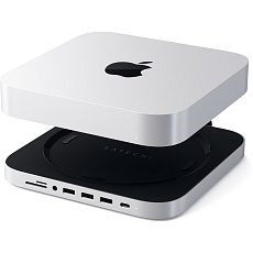 Satechi Aluminium Type-C Stand and Hub pro Mac mini stříbrný