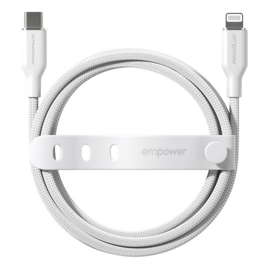 PanzerGlass® empower kabel MFI USB-C/Lightning, 1,2 m, bílý