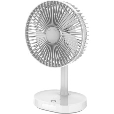 Platinet stolní nabíjecí ventilátor bílý