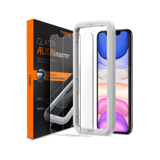 Spigen 2D tvrzené sklo Align Glas.tR Apple iPhone 11/XR (2 ks)