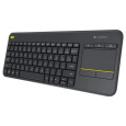 Logitech Wireless Keyboard K400 Plus bezdrátová klávesnice CZ/SK černá